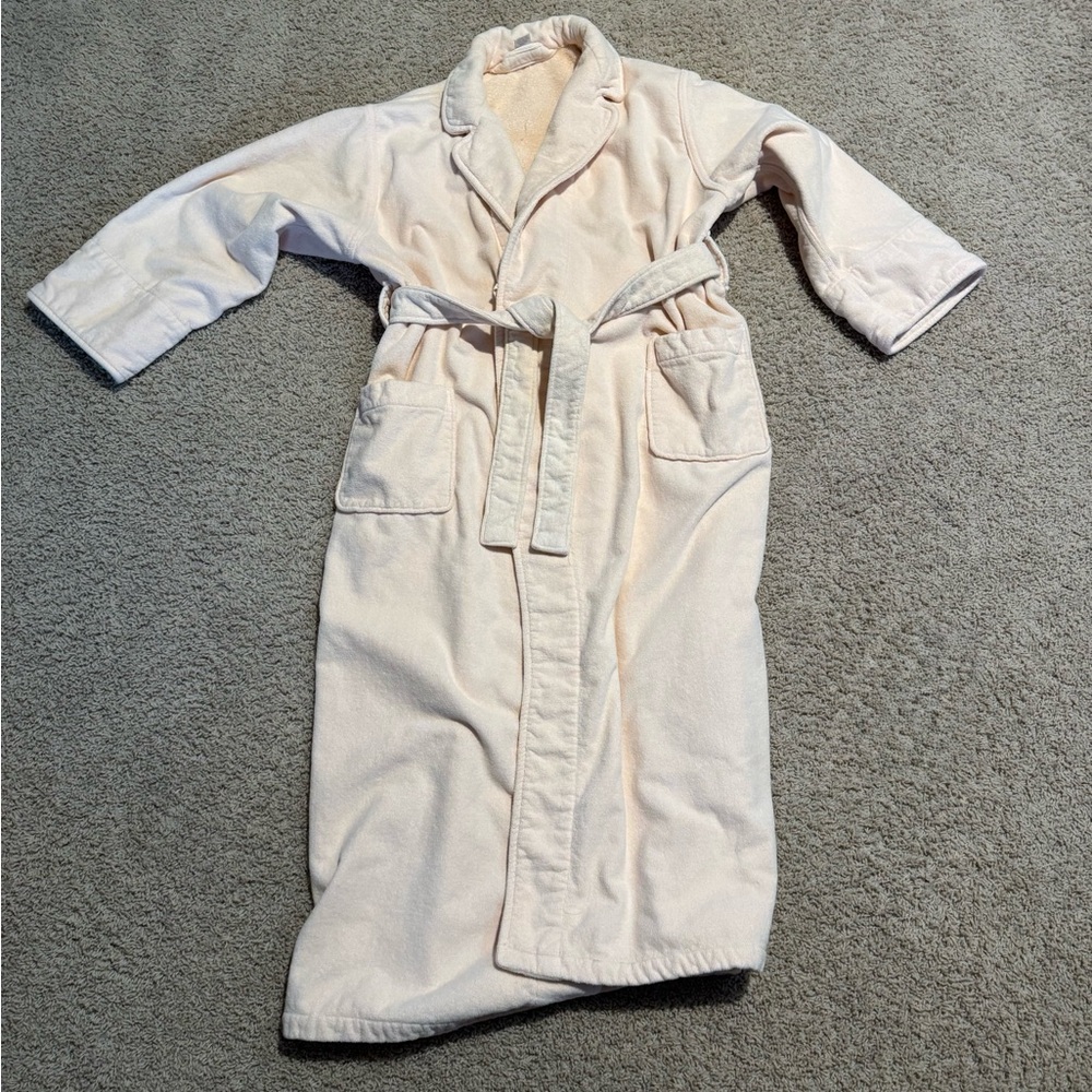 Vintage TJW by Mervyn’s Soft Terry Peach Bathrobe
